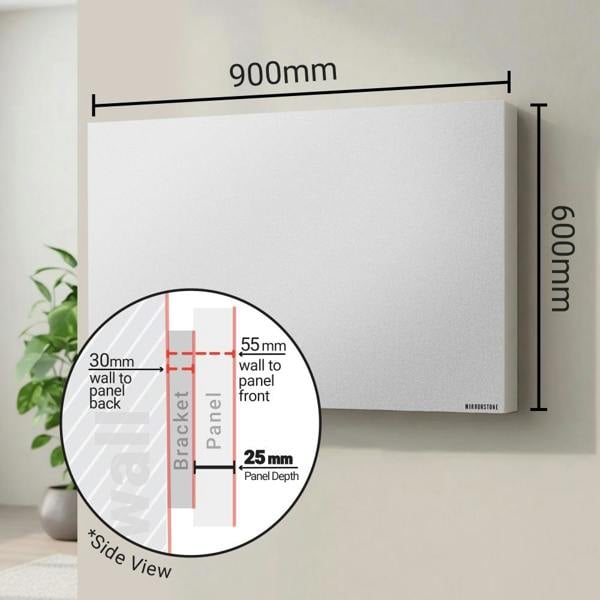 Mirrorstone Heating Mirrorstone 700W Pro Infrared Heating Panel