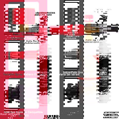 ProKleen Pro-Kleen Snow Foam Lance Karcher Compatible Cannon Gun Foamer Shampoo Fits K2 K3 K4 K5 K6 K7