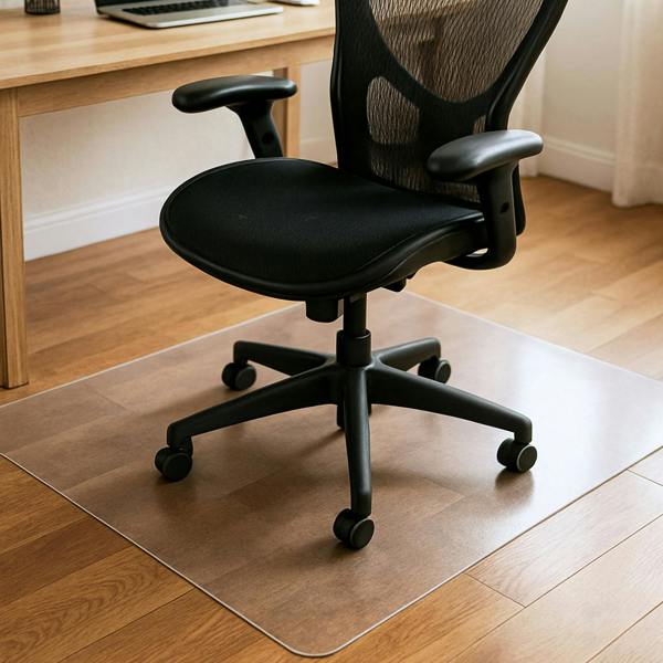 Marvelux PVC Office Chair Mat for Hard Floors – Clear Rectangular Floor Protector - Multiple Sizes