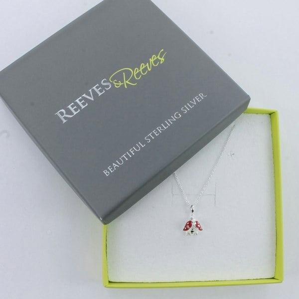 Enamel Ladybird Necklace - Reeves & Reeves