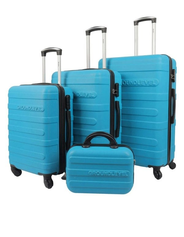 Groundlevel 4 Piece Regency Hard Shell Luggage Set