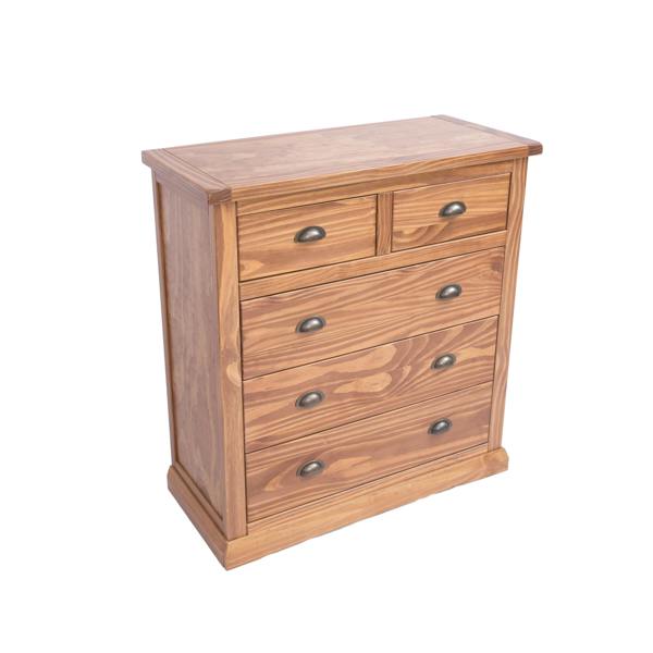 Cabinet Bits Tirolo 5 Drawer Chest of Drawers Brass Cup Handle