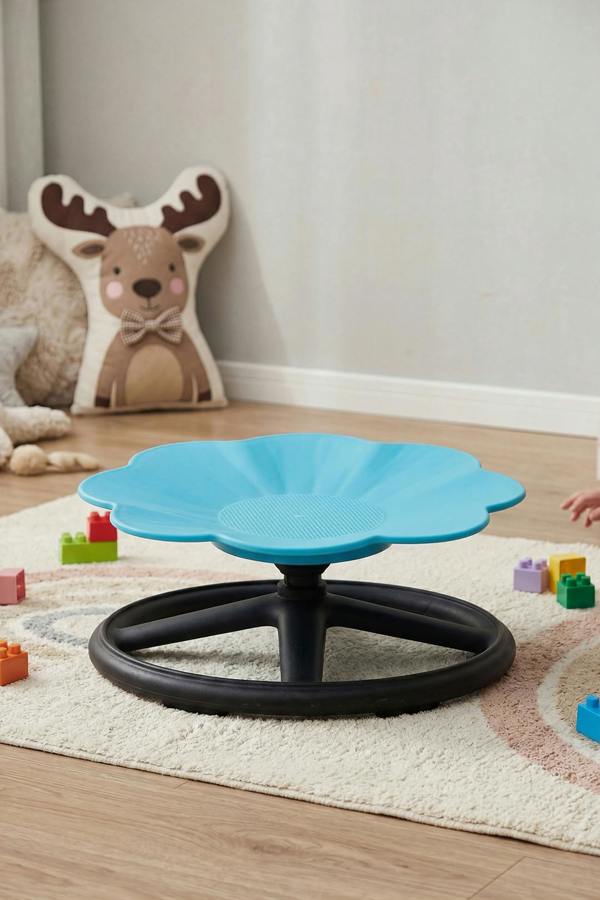 Living and Home Flower Sensory Balance Training Spinning Chair for Kids