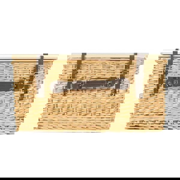 Buff Willow Empty Picnic Basket with Pinewood Lid