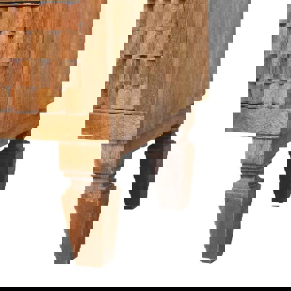 Artisan Furniture Solid Wood Arno Bedside in Golden Teak