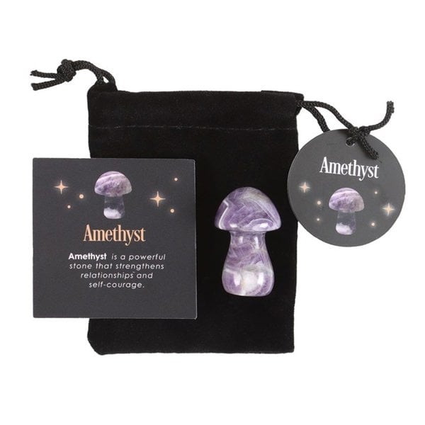 Serano Magical Amethyst Crystal Mushroom