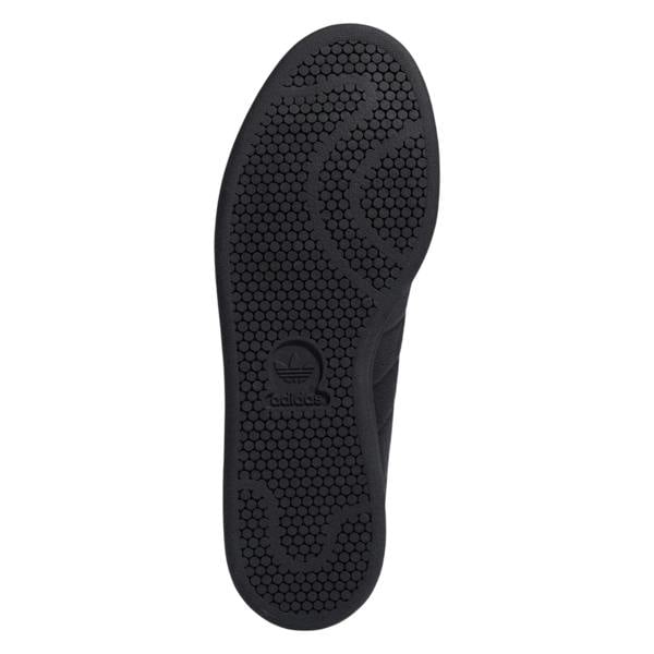Adidas Mens Stan Smith Leather Flat Trainers - Black - 