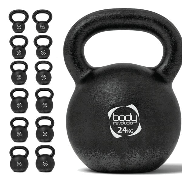 Body Revolution 24 kg Cast Iron Kettlebells