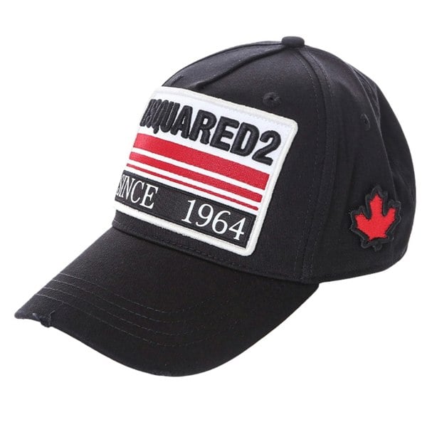 Dsquared2 Since 1964 Embroidered Logo Black Cap