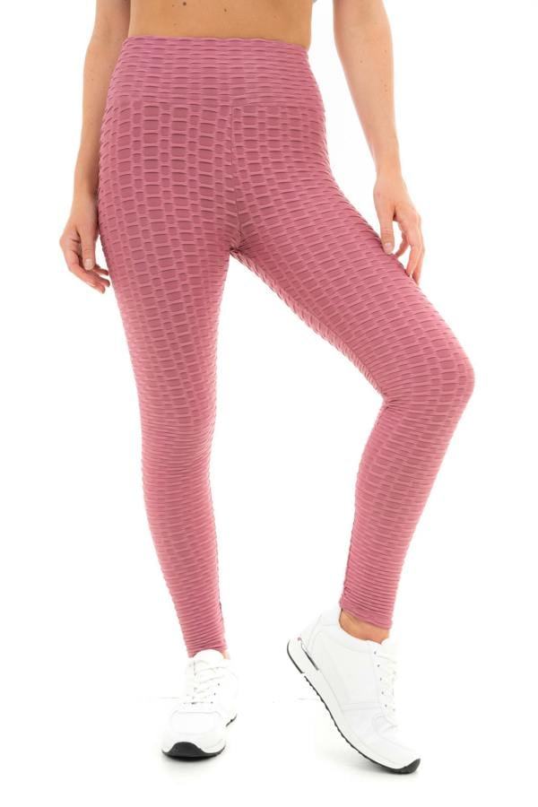 Smart Living Women's Honeycomb Waffle Leggings - Dark Pink