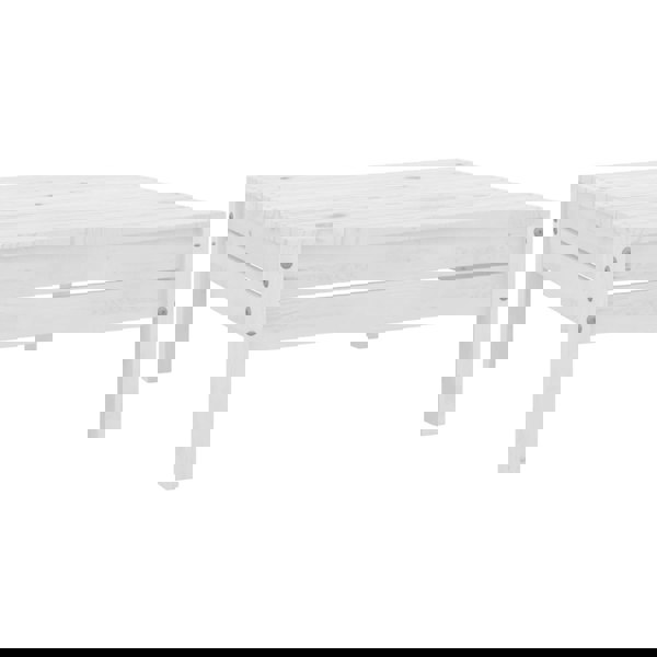 Berkfield 10 Piece Garden Lounge Set Solid Wood Pine White