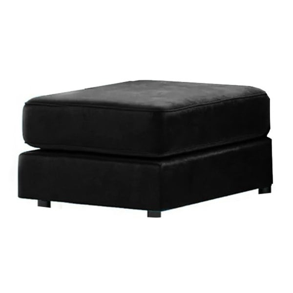 Furnishings For Less Brooklyn Full Foam Plush Velvet Footstool