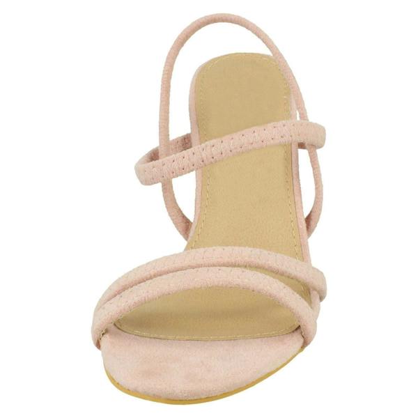 Spot On Ladies Spot On Mid Heel Strappy Sandals F12015