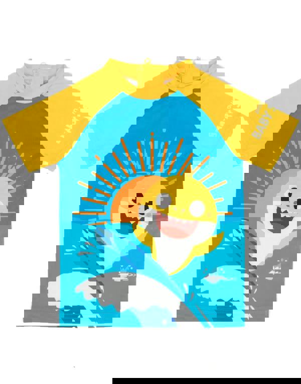 Baby Shark Boys Pink Placement Print / All-Over Print Bottom 2 Piece Swim Set