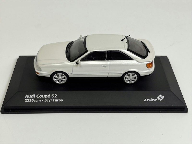 Solido 1992 Audi Coupe S2 2226ccm 5cyl Turbo White 1:43 Scale 4312202