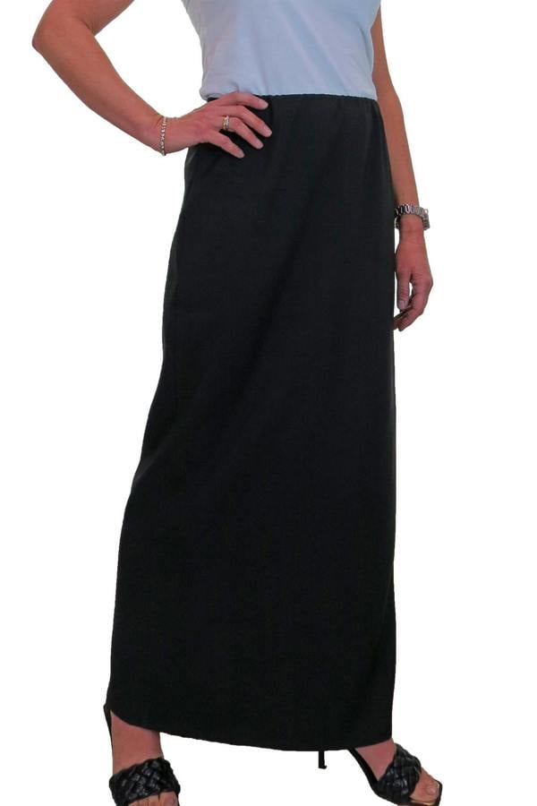 Paulo Due Women's Pull On Elasticated Waist Maxi Pencil Skirt