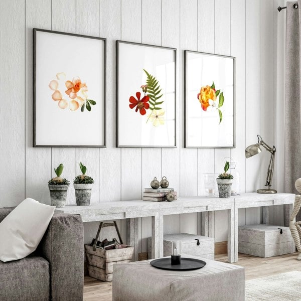 Living room print | set of 3 wall art