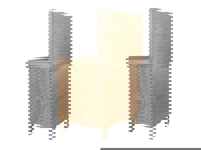 Arbor Garden Solutions Wooden Plywood Top Workbench With Lockable Cupboard (V.9) With back panel, Double Shelf