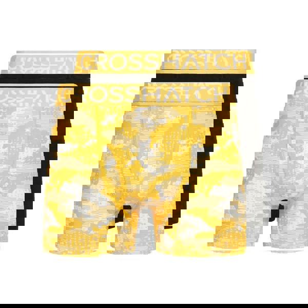 Crosshatch Mens Kamzon Boxer Shorts (Pack of 2) - Yellow - 