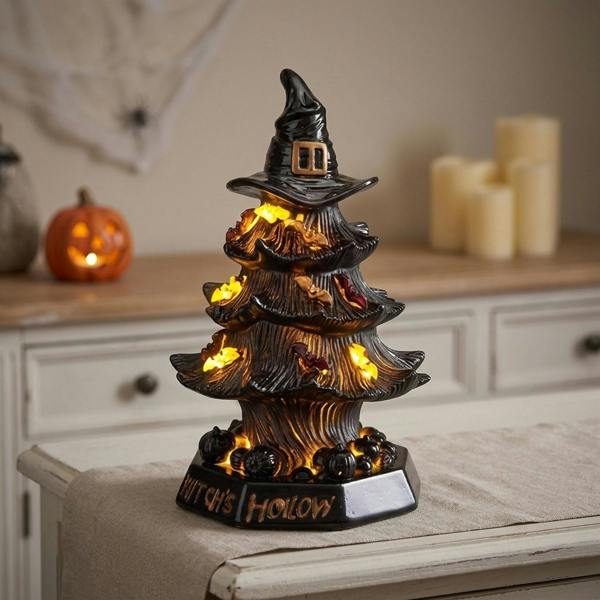 Garden Greatness Halloween Gnarled Witch Hat Night Light