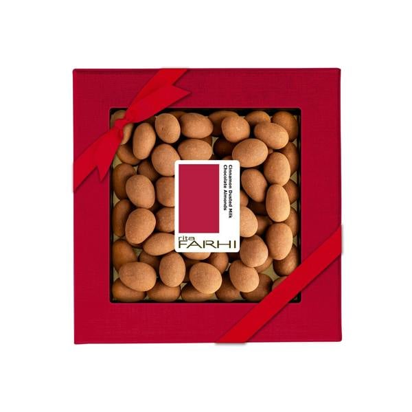Cinnamon Dusted Milk Chocolate Coated Almonds, Palm Oil Free 200g
