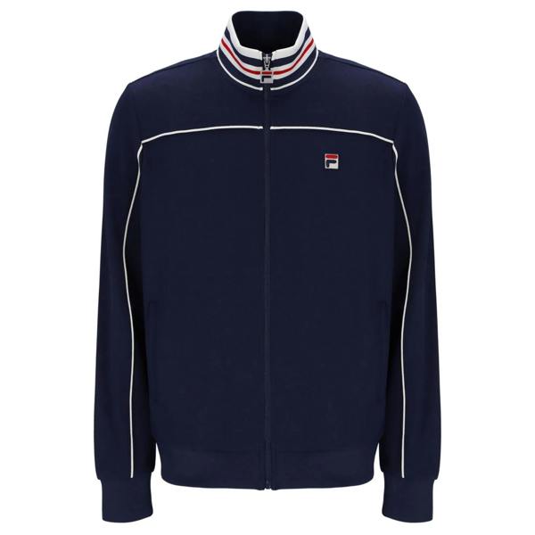 Fila Federico Tipped Neck Track Top Jacket Fila Navy