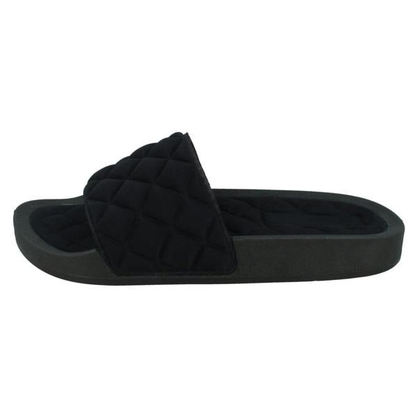 Spot On Ladies Spot On Quilted Sliders F00388