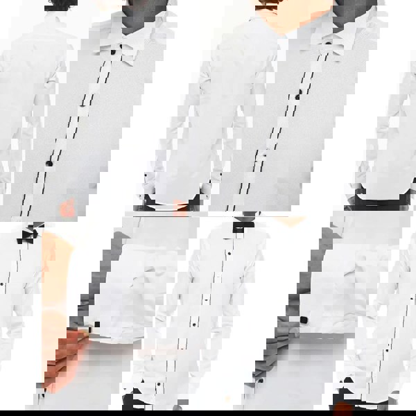 Ecca-wing-stripe_shirt_White_L, Ecca-wing-stripe_shirt_White_M, Ecca-wing-stripe_shirt_White_S, Ecca-wing-stripe_shirt_White_XL, Ecca-wing-stripe_shirt_White_XXL