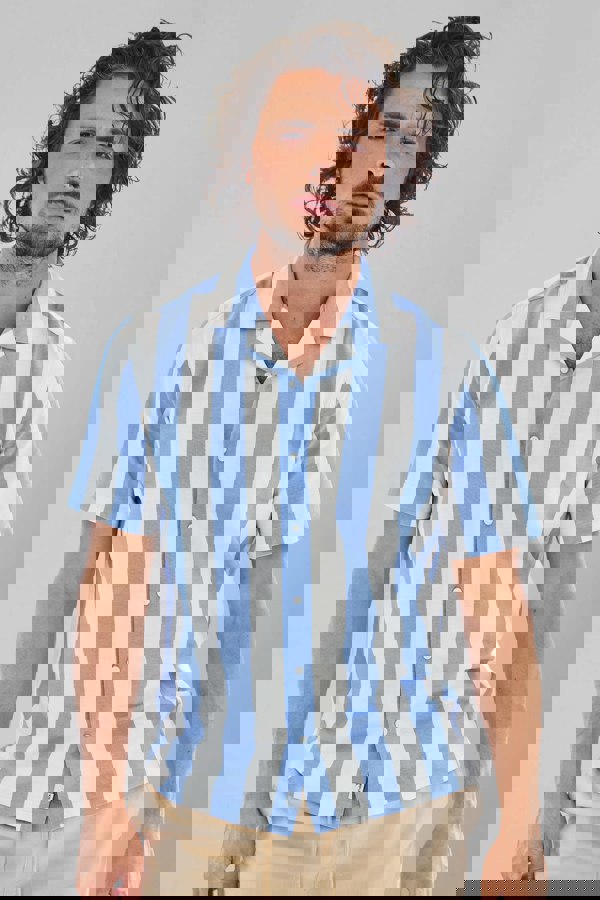 ENORSIA Revere Collar Short Sleeves Shirt