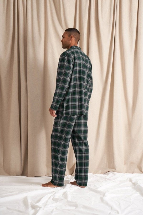 Mister You Plaid Pyjama Set in GreenNightwear
