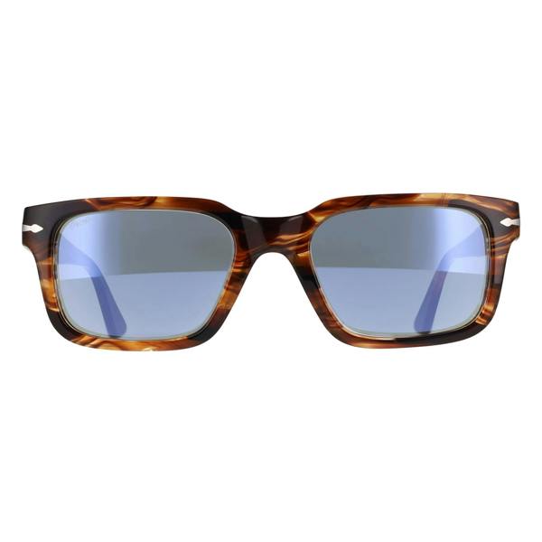 Persol Sunglasses PO3272S 123556 Striped Black & Brown Light Blue