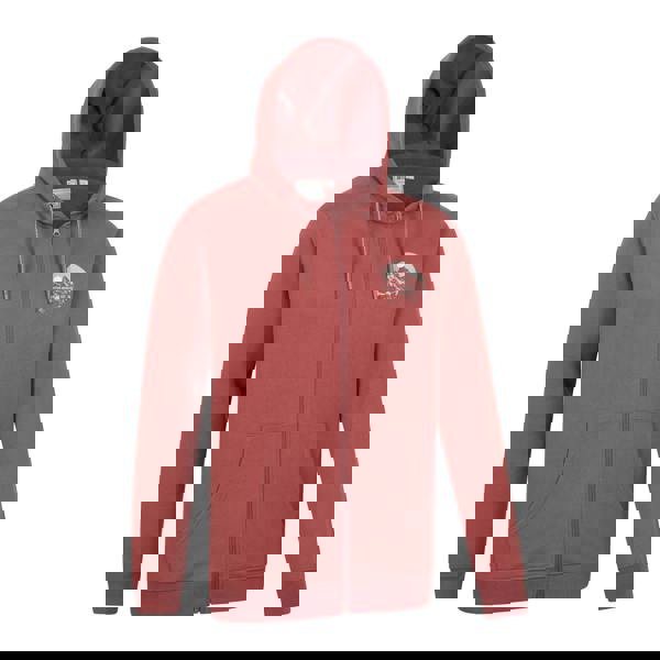 Mountain Warehouse Mens Adventure Graphic Full Zip Hoodie - Rust - 