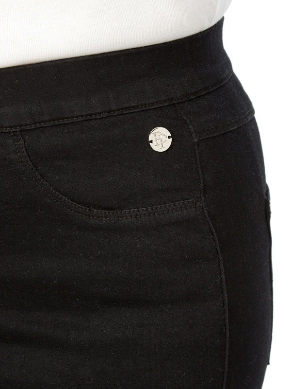 PennyPlain Pull On Jeans - Black Wash