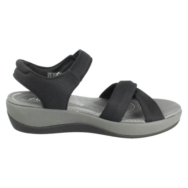 Clarks Ladies Clarks Cloudsteppers Strappy Wedge Sandals Arla Daisy