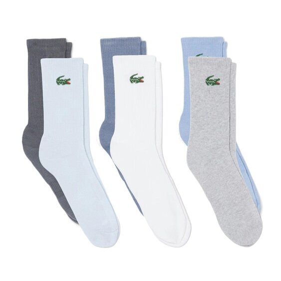 Lacoste 6-Pack Jacquard Crocodile  Sport Socks