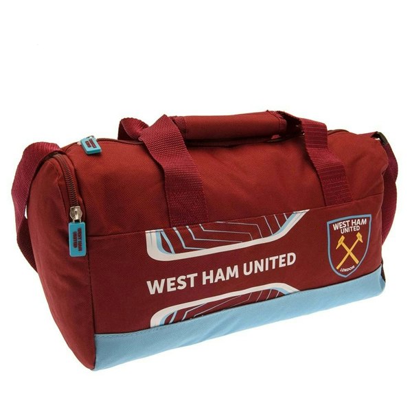 West Ham United FC Flash Duffle Bag - Claret Red/Sky Blue