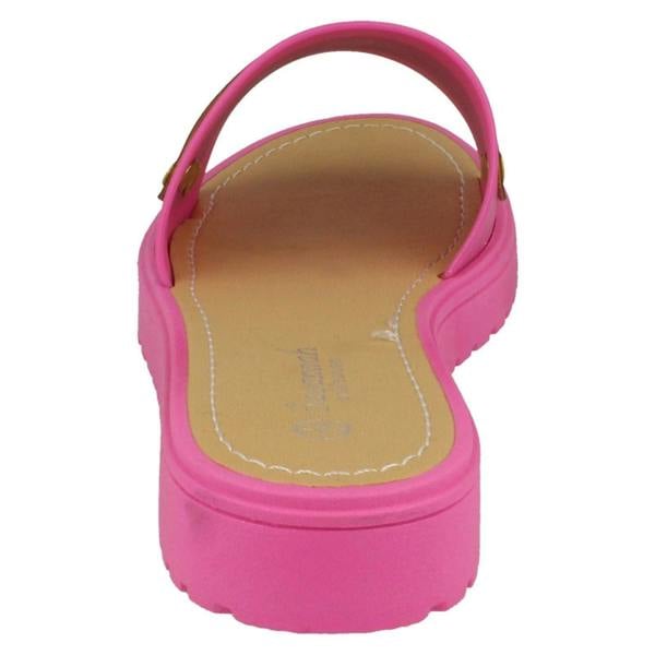 Savannah Ladies Savannah Flat Metal Detail Mules