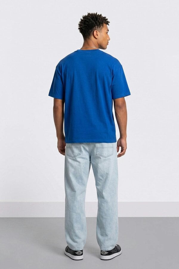 London Attitude Oversized Heavyweight Vintage Racing T-Shirt