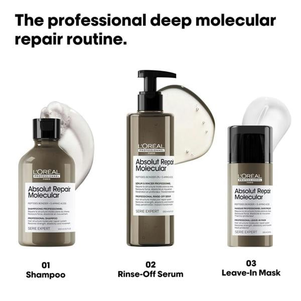 L'Oréal Professionnel Absolut Repair Molecular Shampoo Mask Serum Pack