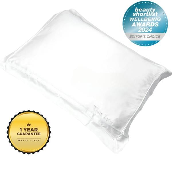 White Lotus Beauty 100% Mulberry Silk Pillowcase Cruelty Free Luxury