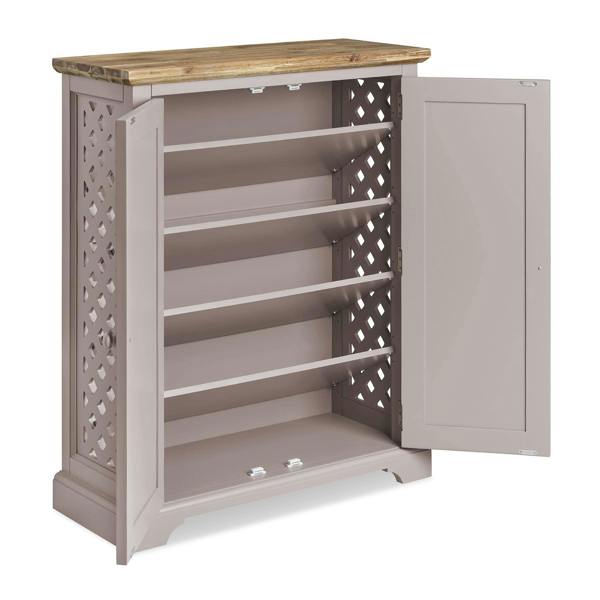 Statement Furniture Florence Shoe Storage Cabinet Large Wooden Shoe Rack