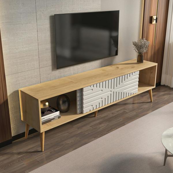 Decorotika Riso Modern Tv Stand TV Cabinet for TV's up to 65"