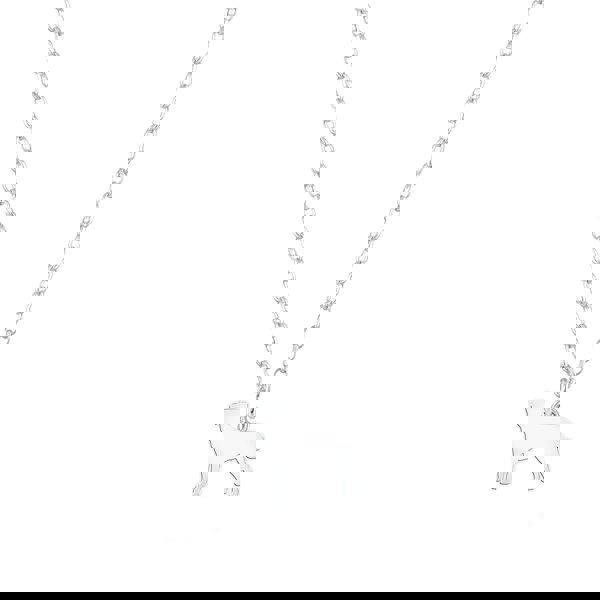 Mylee London Border Terrier Silhouette Silver Necklace - Personalised