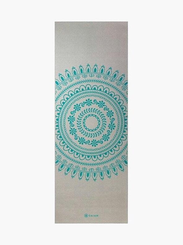 Gaiam Teal Marrakesh Long/Wide Yoga Mat 6mm