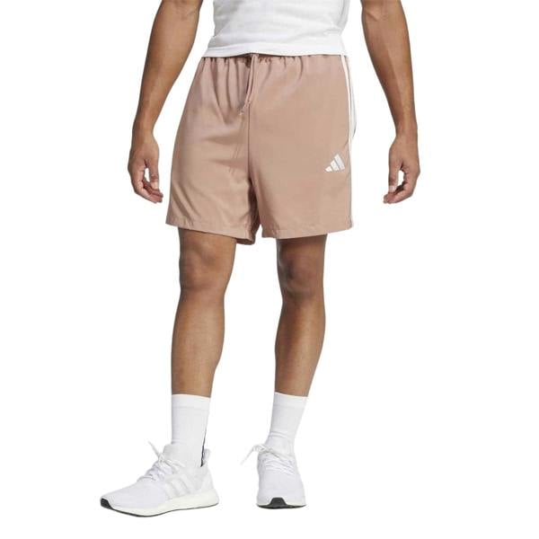 Adidas Mens 3 Stripes Shorts - Warm Clay - 