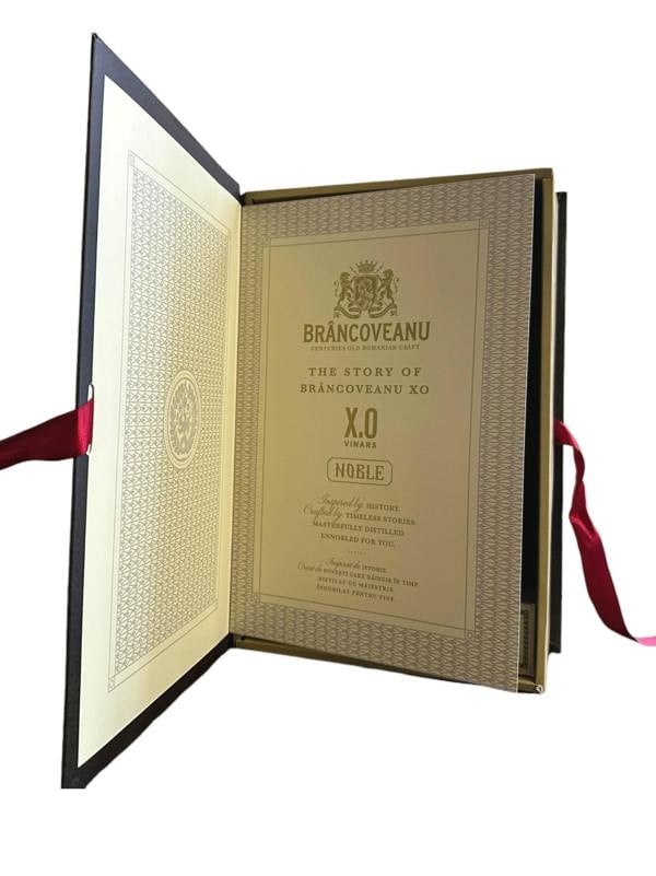 Brancoveanu XO Noble Brandy (Cognac / Coniac / Vinars) in a book / Brancoveanu Carte 700ml