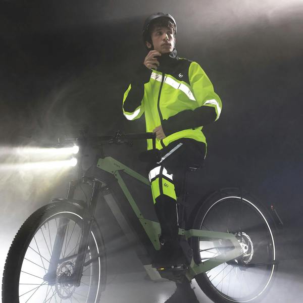 WOWOW Mens Ladies Fuji Rain Hi Vis Waterproof Cycling Yellow Jacket