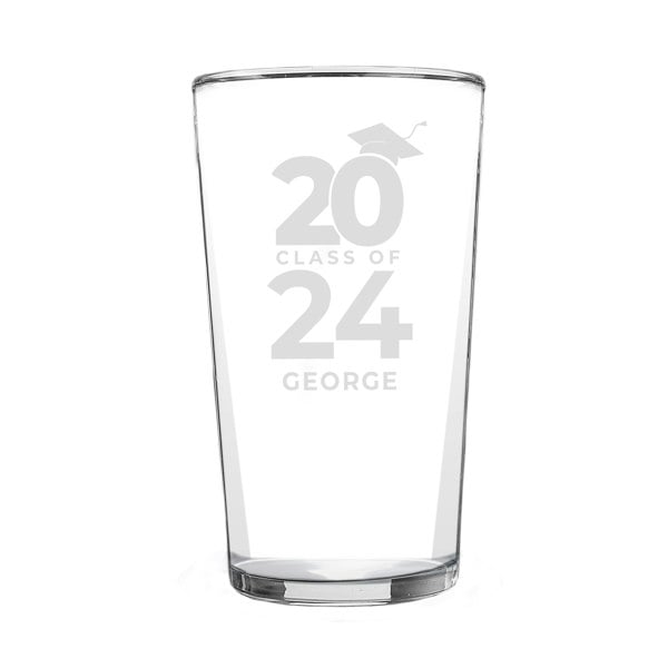 Personalised Memento Company Personalised Class of Graduation Pint Glass