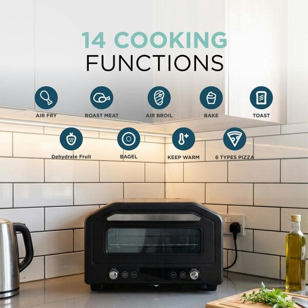 DMD Collective Electric Pizza Oven & Air Fryer Combo 17L – 400°C Indoor Countertop Oven, Fits 12" Pizza
