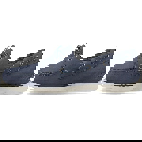 Sperry Authentic 2 Eye Leather Men's Dark Blue Boat Shoes